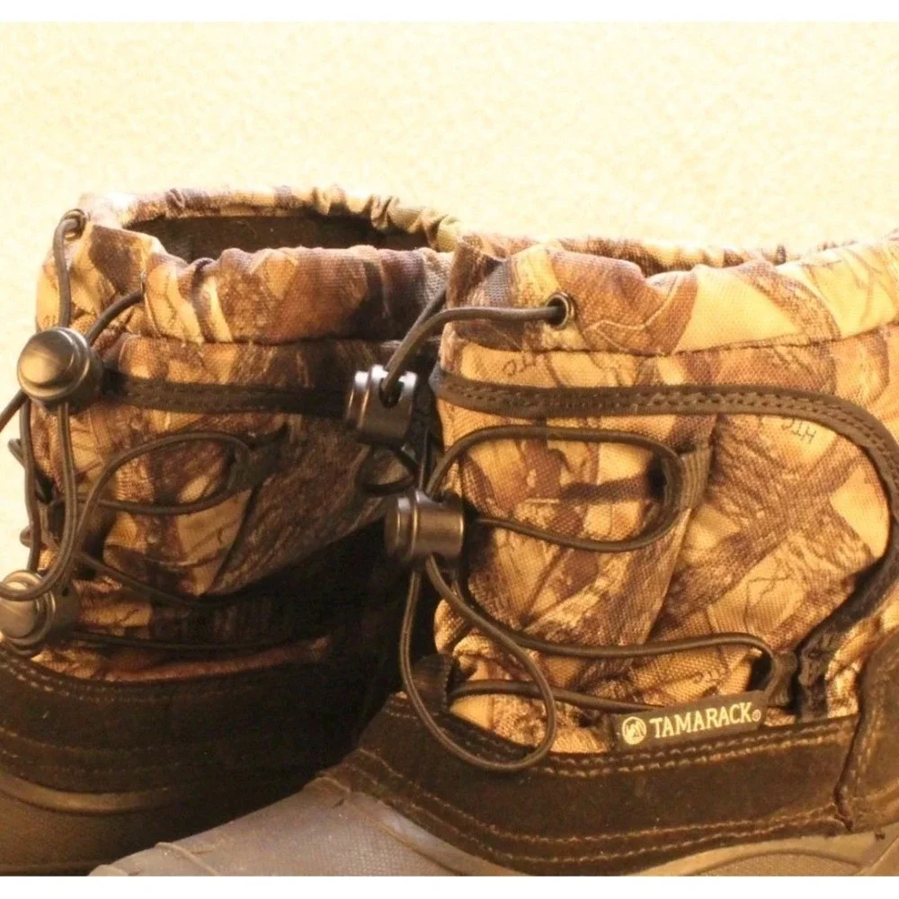 Tamarack Boys Youth 13 Realtree Camo Thermolite Duck Boots Winter Snow